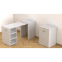 Стол-тумба трансформер Смарт 1/2 Ferrum-decor 750x1450x600 ДСП Белое 16 мм (FRD-105074) - фото 10