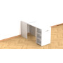 Стол-тумба трансформер Смарт 1/2 Ferrum-decor 750x1450x600 ДСП Белое 16 мм (FRD-105074) - фото 4