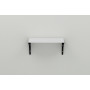 Полка настенная Ferrum-decor Ханди 2 240x600x240 металл Черный ДСП Белое 16 мм (FRD-102575) - фото 3