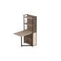 Стіл книжка з етажеркою Практик 2 Ferrum-decor 1555x640x990 Чорний метал ДСП Дуб Сан-Марино 16 мм (FRD-104626) - фото 5