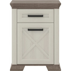 Тумба приліжкова Гербор Марсель KOM1D1S Ясен сніжний/Дуб сонома трюфель (GRB-1361)