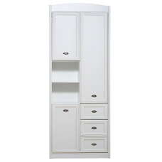 Шафа-пенал з полицями Гербор Салерно REG3D3S Білий (GRB-1255)