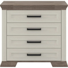 Комод в спальню Гербор Марсель KOM4S Ясень снежный/Дуб сонома трюфель (GRB-1139)