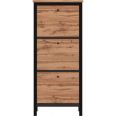 Тумба для обуви Гербор Чос BUT3D Дуб Тахо/Черный (GRB-1351)