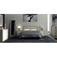 Комплект модульний в спальню Гербор Сара N100019 Дуб сонома/Німфея альба (білий) (GRB-1230)