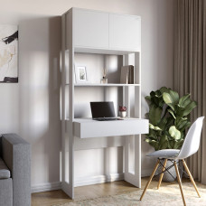 Модуль-2 стелаж зі столом та полицями LION Нобу Німфея Альба (білий) (LION-042448)