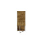 Стол книжка с этажеркой Практик 2 Ferrum-decor 1555x640x990 Белый металл ДСП Дуб Артизан 16 мм (FRD-104637) - фото 2