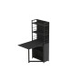 Стіл книжка з етажеркою Практик 2 Ferrum-decor 1555x640x990 Чорний метал ДСП Сосна Кембра 16 мм (FRD-104627) - фото 4