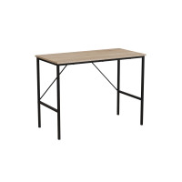 Стол письменный Line Тайм Ferrum-decor 750x1000x500 Черный металл ДСП Дуб Сонома 16 мм (FRD-104867)