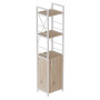 Етажерка 3/34 Ferrum-decor Серії Конект із тумбою 144x34x28 Білий ДСП Сан-Марино (FRD-104429) - фото 1