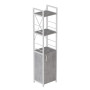 Етажерка 3/34 Ferrum-decor Серії Конект із тумбою 144x34x28 Білий ДСП Бетон (FRD-104434) - фото 1