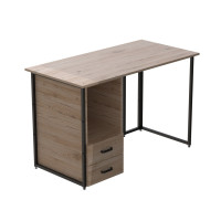 Комп'ютерний стіл Ferrum-decor Отто 76x120x60 чорний ДСП Дуб Сан-Марино 32мм (FRD-103579)