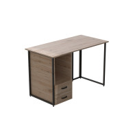 Компьютерный стол Ferrum-decor Отто 76x140x60 черный ДСП Дуб Сан-Марино 32мм (FRD-103589)