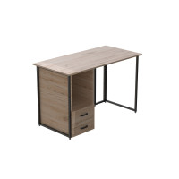 Комп'ютерний стіл Ferrum-decor Отто 76x120x70 чорний ДСП Дуб Сан-Марино 32мм (FRD-103599)