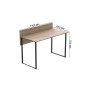 Компьютерный стол Ferrum-decor Скай 76x140x60 черный ДСП Дуб Сан-Марино 32мм (FRD-103639) - фото 2