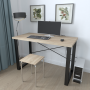 Письмовий стіл Ferrum-decor Драйв 750x1000x600 Чорний метал ДСП Дуб Сонома 32 мм (FRD-103299) - фото 1