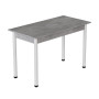 Стол кухонный Ferrum-decor Бенита 75x120x80 Белый ДСП Бетон 16мм (FRD-105570) - фото 1