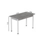 Стол кухонный Ferrum-decor Бенита 75x120x80 Белый ДСП Бетон 16мм (FRD-105570) - фото 4