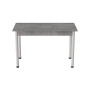 Стол кухонный Ferrum-decor Бенита 75x120x80 Белый ДСП Бетон 16мм (FRD-105570) - фото 3