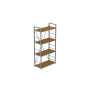 Этажерка 4/60 Ferrum-decor Серии Конект 120x60x28 серый ДСП Дуб Артизан 16мм (FRD-104250) - фото 1