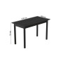 Стіл кухонний Ferrum-decor Маріо 75x120x80 Чорний ДСП Сосна Кембра 16мм (FRD-105740) - фото 4
