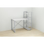 Письмовий стіл Ferrum-decor Серії Конект з етажеркою 75x120x600 сірий ДСП Біле 16мм (FRD-104230) - фото 4