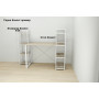 Етажерка 4/34 Ferrum-decor Серії Конект 120x34x28 білий ДСП Дуб Сонома 16мм (FRD-104280) - фото 7
