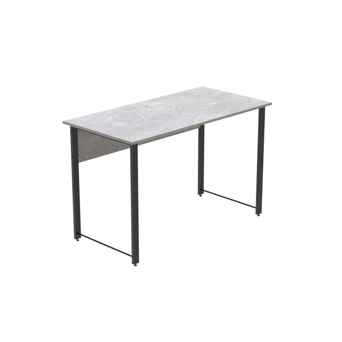 Стіл письмовий Курт Ferrum-decor 75x140x70 Чорний метал ДСП Бетон 16 мм (FRD-106645)