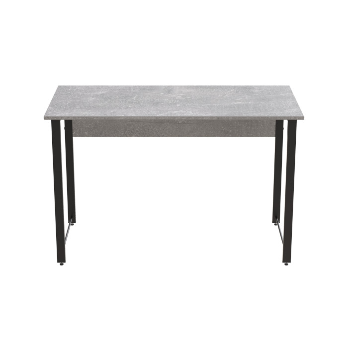 Стіл письмовий Курт Ferrum-decor 75x140x70 Чорний метал ДСП Бетон 16 мм (FRD-106645)