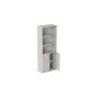 Шкаф Анжело Ferrum-decor на 5 полок с 2 дверями 1900x800x380 ДСП Бетон 16 мм (FRD-105066) - фото 1