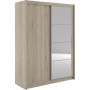 Шкаф-купе двухдверный с зеркалом Гербор Марио 160 Дуб сонома (GRB-1879) - фото 1