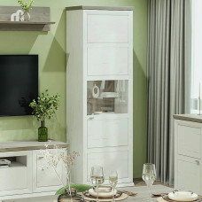 Пенал у вітальню 1Д Сокме Орегон 209,2х69,6х42,8 Піно Ауреліо/Мадагаскар (SKM-081068)