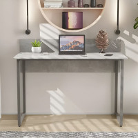 Стол письменный Скай Ferrum-decor 75x140x60 Серый металл ДСП Бетон 16 мм (FRD-106665)