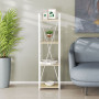 Етажерка 4/34 Ferrum-decor Серії Конект 120x34x28 білий ДСП Дуб Сонома 16мм (FRD-104280) - фото 1