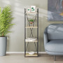 Етажерка 4/34 Ferrum-decor Серії Конект 120x34x28 чорний ДСП Дуб Сонома 16мм (FRD-104274) - фото 1