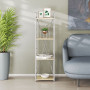 Етажерка 4/34 Ferrum-decor Серії Конект 120x34x28 сірий ДСП Дуб Сонома 16мм (FRD-104286) - фото 1
