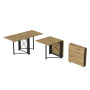 Стіл-книга трансформер Оріон 2 Ferrum-decor 750x1520x730 Чорний метал ДСП Дуб Артизан 16 мм (FRD-104588) - фото 2