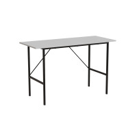 Стіл письмовий Line Тайм Ferrum-decor 750x1200x500 Чорний метал ДСП Біле 16 мм (FRD-104878)
