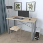 Письмовий стіл Ferrum-decor Драйв 750x1000x700 Сірий метал ДСП Дуб Сонома 16 мм (FRD-103160) - фото 2