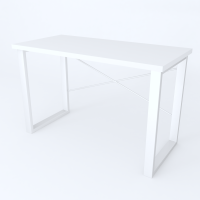 Письмовий стіл Ferrum-decor Драйв 750x1000x600 Білий метал ДСП Біле 32 мм (FRD-103310)