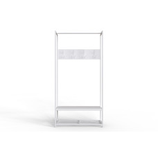 Вешалка напольная модульная Ferrum-decor Трелис 13 180x90x38 белый ДСП Белое 16мм (FRD-104331)
