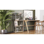 Этажерка 4/60 Ferrum-decor Серии Конект 120x60x28 серый ДСП Дуб Сонома 16мм (FRD-104251) - фото 6