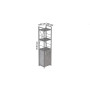 Этажерка 3/34 Ferrum-decor Серии Конект с тумбой 144x34x28 Серый ДСП Бетон (FRD-104441) - фото 4