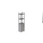 Этажерка 3/34 Ferrum-decor Серии Конект с тумбой 144x34x28 Серый ДСП Бетон (FRD-104441) - фото 3