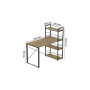 Письменный стол Ferrum-decor Серии Конект c этажеркой 75x120x60 черный ДСП Дуб Артизан 16мм (FRD-104221) - фото 4