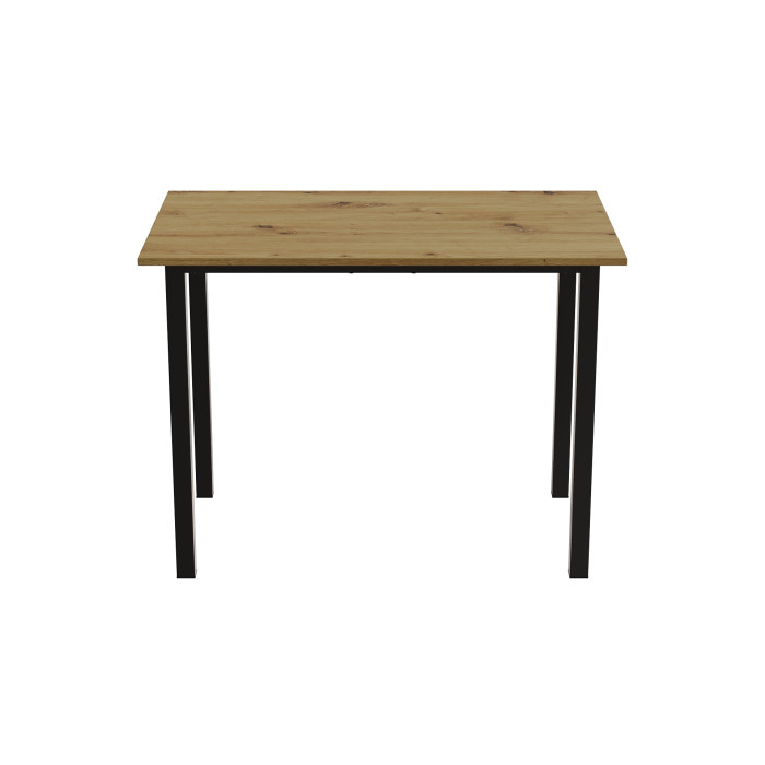 Стіл універсальний Knap Ferrum-decor 750x1200x600 Чорний метал ДСП Дуб Артизан 16 мм (FRD-106351)