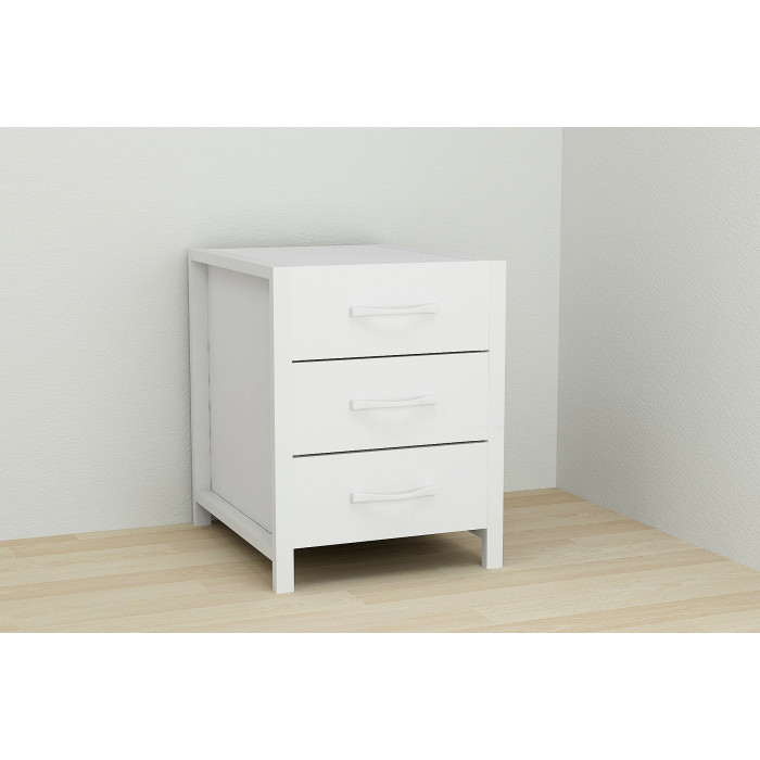 Тумба універсальна Ferrum-decor Вів'єн 3 50x41x40 білий ДСП Біле 16мм (FRD-104191)