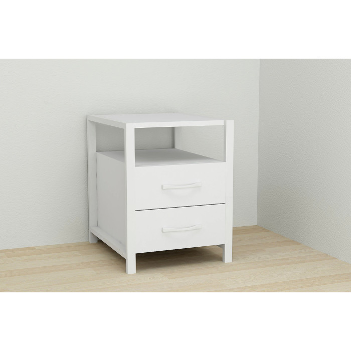 Тумба универсальная Ferrum-decor Вивьен 2/2 50x41x40 белый ДСП Белое 16мм (FRD-104161)