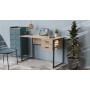 Компьютерный стол Ferrum-decor Дакота 75x140x70 черный ДСП Дуб Сан-Марино 16мм (FRD-101957) - фото 2
