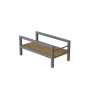 Підставка для системного блоку Ferrum-decor Нікі 21x24x45 Сірий ДСП Дуб Артизан 16мм (FRD-105303) - фото 1